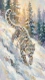 Descent Through The Flurry (PRT-15697-126695) - Canvas Art Print - 33in X 60in