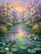 Emerald Lotus Sanctuary (PRT-15697-126758) - Canvas Art Print - 45in X 60in