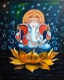 Divine Ganesha (ART-19220-127661) - Handpainted Art Painting - 24in X 30in