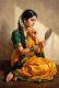 Reflection In Saffron Silk (PRT-16861-127803) - Canvas Art Print - 40in X 60in