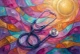 Stained Glass Healing Pulse (PRT-15697-128024) - Canvas Art Print - 60in X 40in