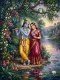 Riverbank Melody And Blossoms (PRT-15697-128140) - Canvas Art Print - 45in X 60in