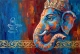 Cerulean Profile And Sacred Lingam (PRT-15697-128110) - Canvas Art Print - 60in X 40in