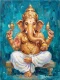 Golden Radiance Of Ganesha (PRT-15697-128467) - Canvas Art Print - 45in X 60in