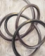 Gilded Ribbon Loops (PRT-15697-128351) - Canvas Art Print - 48in X 60in