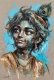 Whispers Of Turquoise Grace (PRT-15697-128495) - Canvas Art Print - 40in X 60in