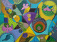 Tribal art (ART_1243_11354) - Handpainted Art Painting - 12in X 10in