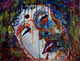 color, rain, face,enjoyment, ,Color Rain,ART_1416_11759,Artist : Ananth Mahadevan,Acrylic