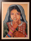 Potrait, Gujarati girl, oil painting,FACE OF GUJARAT,ART_1455_11979,Artist : SNEHA SNEHA,Oil