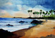 Sea Scape, Kokan, Konkan Kinara, Landscape, beautiful Landscape, Nature, Beautiful Painting,,Konkan Kinara,ART_1536_12352,Artist : Santosh Salunkhe,Water Colors