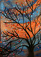 nature, autumn, tree, coloured, orange,Autumn came,ART_1664_13796,Artist : SHAILEYEE  DAS,Poster Colors