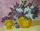 Flowers, Vase, Still Life,Flower Vases,ART_1718_14133,Artist : Prabhmeet Kaur  Dang,Oil