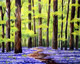 Flower Gardens & Forest (ART_1232_14183) - Handpainted Art Painting - 26in X 21in