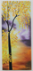 abstract tree gloden leaves painting,Autumn Abstract Tree Handpainted Painting,ART_1461_14238,Artist : Bhoomi Patel,Oil