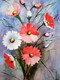 fizdi, cosmos flowers, flora, floral, dipali deshpande, watercolours, paintings, wallart,Cosmos Flowers 1,ART_259_7925,Artist : Dipali Deshpande,Water Colors