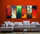 Magic of Colors  - Handpainted Art Painting - 60in X 30in (10in X 30in each X 6pcs)