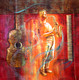 Music03 (ART_1522_15145) - Handpainted Art Painting - 32in X 32in