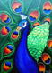 Peacock Acrylic Painting,PEACOCK,ART_1831_15815,Artist : Dinesh Kumar,Acrylic