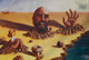 archer, forgive, exploitation, desert, arrow, blood, bearded man, conceptual, theme,Archer and the Bearded Man,ART_1940_15984,Artist : Shwetabh Suman,Acrylic