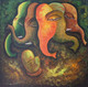 ,Ganesha (5 Faces),ART_1229_734,Artist : Pallavi Jain,Acrylic