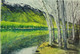 Mountains, Peace, Tranquility, reflections, mirror,Mirror,ART_2154_17347,Artist : Shridhana Pillai,Water Colors