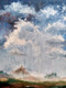 The Rural Clouds (ART_2144_17498) - Handpainted Art Painting - 10in X 13in