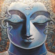 Buddha, Goutam, Siddharth, God, Lord, Deva, Dev, Goutam Buddha,GOUTAM,ART_1469_17847,Artist : Subrata Ghosh,Acrylic