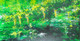Lake side Branches (ART_2144_18440) - Handpainted Art Painting - 15in X 8in