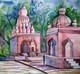 ,wai temple,ART_1243_18521,Artist : Ujwala Chavan,Water Colors