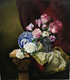 flowers,pots,realism,living room, ,Still life -REALISM FLOWERS ,ART_1288_19294,Artist : Manini Soni,Oil