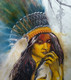 Squaw3 (ART_558_19470) - Handpainted Art Painting - 14in X 21in