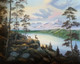 Forest, Painting, Nature, Landscape, Sceenary, Trees, Animals, Mountains, Water, Jungle, View, Sceenic, Snow,Nature's Best,ART_2709_19472,Artist : Zeel Savla,Oil
