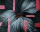 ,Black and White Flower with Pink Stripes ,ART_1268_20291,Artist : Rituja  Gayen,Acrylic