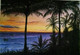 sunset, purple, fishermen, beach,Purple Sunset,ART_2393_20628,Artist : Sampeeta Banerjee,Water Colors