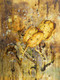 Goldie3 - 30in X 40in,31Gold43_3040,Yellow, Brown,75X100 Size,Gold and Silver Art Canvas Painting