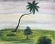 A single coconut tree standing lonely in a walkway,A Lonely tree,ART_2030_21392,Artist : Shunmuga Priyaa M,Water Colors
