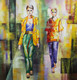 Fashionista  (ART_1522_21901) - Handpainted Art Painting - 36in X 36in