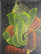 Lord Ganesha (ART_3284_21913) - Handpainted Art Painting - 21in X 28in