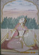 Passionate wait (ART_3316_22166) - Handpainted Art Painting - 7in X 11in