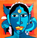 Shivani (ART_938_22530) - Handpainted Art Painting - 16in X 16in