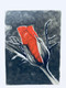 Rose bud (ART_3617_23419) - Handpainted Art Painting - 8in X 11in