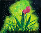 Flower on canvas (ART_3633_23500) - Handpainted Art Painting - 16in X 20in