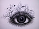 Forest eye (ART_3604_23656) - Handpainted Art Painting - 11in X 8in