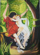 Couples Love scene  (ART_3714_23794) - Handpainted Art Painting - 22in X 30in