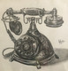 Old phone (ART_3617_23848) - Handpainted Art Painting - 9in X 9in