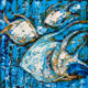 The Sea Painting (ART_2571_23967) - Handpainted Art Painting - 18in X 18in