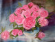 Roses (ART_3775_24183) - Handpainted Art Painting - 24in X 18in