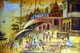 Vibrant Ghats of Varanasi  3 (ART_2874_24377) - Handpainted Art Painting - 30in X 24in