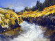 Landscape8 - 32in X 24in,71Landscape34_3224,Blue, Violet, Mauve,80X60 Size,Landscape and Seascape Art Canvas Painting