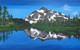 Ice capped mountains - Reflections (ART_3873_24821) - Handpainted Art Painting - 60in X 48in